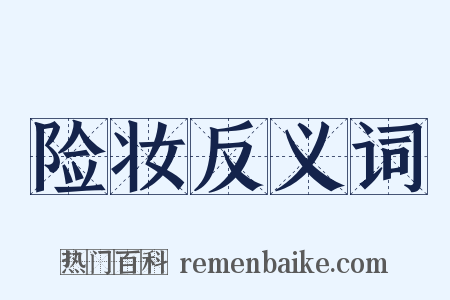 险妆反义词是什么意思的图片